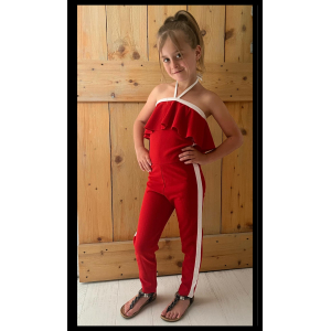 Jumpsuit Ruffle Red