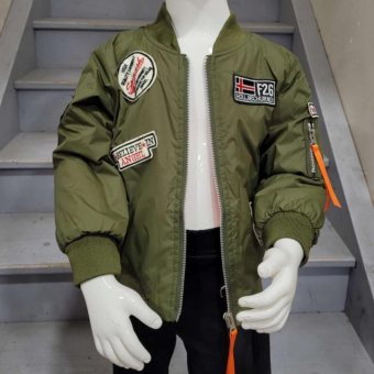 Patches Bomber Jacket Green